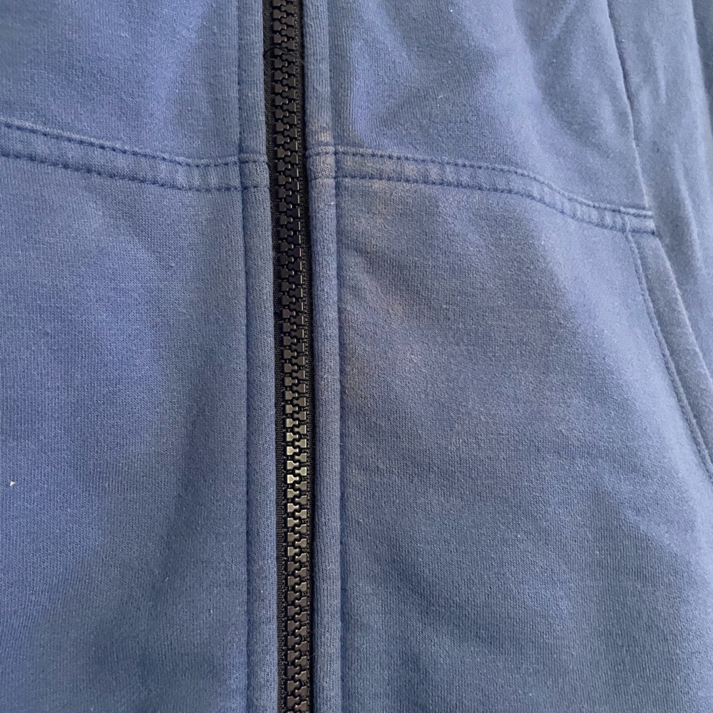 The North Face Womens size Medium Blue Zip Up Hoodie Jacket with Pink Accents - Picture 5 of 7